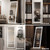 65" x 22" LED Floor, Full Body Dressing Standing, Hanging Mounted Mirror, Round White