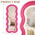 63"× 24" Wavy Full Length Mirror, Irregular Full Body Mirror with 3-Color Adjustable Light for Living Room/Bedroom