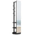 KEIKI Full Length Mirror with Cloak Rack, 66"x18" Rotatable Full Body Mirror Solid Wood Floor Mirror for Bedroom