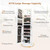MAT EXPERT 360° Swivel Jewelry Organizer with Full Length Mirror, Standing Jewelry Storage Organizer with Rear Storage Shelves