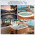 Handheld Spa Hot Tub Vacuum, Cordless Spa Vacuum Cleaner with 2 Brush Heads and Telescopic Pole, Up to 3 Hours of Runtime