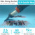 Cordless Pool Vacuum-True Powerful Suction 18.9GPM, 100inch, 1H Runtime, 25µm Fluff Ultra Fine Filter,Handheld Rechargeable