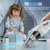 Handheld Vacuum Cordless,Car Cordless Rechargeable, 6KPA Powerful Suction Hand Held Vacuum with LED Light/Multi Accessories