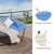 YITAHOME Hammock with Stand Included Hammock Heavy Duty Hammocks Waterproof Portable Hammock with Pillow Storage Bags 450lbs for Outdoors,Backyard, Blue