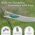 Sunnydaze Rope Hammock with Stand for Outside- 275-Pound Capacity - Includes 12-Foot Hammock Stand, Spreader Bar, Pad, and Pillow - Green & White Stripe
