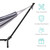 Best Choice Products Double Hammock with Steel Stand, Indoor Outdoor Brazilian-Style Cotton Bed w/Carrying Bag, 2-Person Capacity - Steel