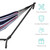 Best Choice Products Double Hammock with Steel Stand, Indoor Outdoor Brazilian-Style Cotton Bed w/Carrying Bag, 2-Person Capacity - Abyss