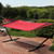 Sunnydaze Soft-Spun Polyester Rope Double Hammock for Outside - 600-Pound Weight Capacity Extra Large Hammock - Red