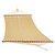 Sunnydaze Soft-Spun Polyester Rope Double Hammock for Outside - 600-Pound Weight Capacity Extra Large Hammock - Tan