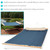 Sunnydaze Double Quilted Polyester Hammock with Detachable Pillow - 440-Pound Capacity - Tidal Wave