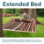 Sunnydaze Extra Large Quilted Hammock with Spreader Bars - 2-Person Hammock for Outside - Awning Stripe