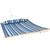 Sunnydaze Quilted Outdoor Hammock with Spreader Bars - Heavy-Duty 450-Pound Capacity Double Hammock for Outside - Misty Beach