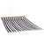Sunnydaze Quilted Outdoor Hammock with Spreader Bars - Heavy-Duty 450-Pound Capacity Double Hammock for Outside - Black and White