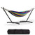 Garvee Double Hammock with Foldable Steel Stand and Carry Bag – Indoor/Outdoor Standing Hammock, 450 LBS Capacity, for Garden, Camping, Beach (Tropical)