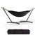 Garvee Double Hammock with Foldable Steel Stand and Carry Bag – Indoor/Outdoor Standing Hammock, 450 LBS Capacity, for Garden, Camping, Beach (Onyx)