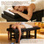 Massage Table, Wide Spa Facial Bed with Backrest, Metal Frame