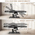 Chair with Rolling Stool, Remote Control, Extended Headrest