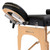 Portable Massage Table with Backrest - Black