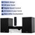 PHILIPS Bluetooth Stereo System for Home with CD Player, MP3, USB, Audio in, FM Radio, Bass Reflex Speaker