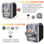 Bluetooth Vinyl Stereo Record Player, 3-Speed Stereo Turntable CD Player Music System with Dual Cassette Deck,Remote Control