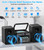 40W Home Stereo System with Bluetooth, FM Radio/USB/TF/AUX/Remote Control, Detachable Wooden Bookshelf Speakers