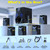 1000W Surround System 5 Wired Satellite Audio Speakers 8 inch Subwoofer 5.1/2.1 Channel Home Theater Deep Bass Support
