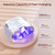 Nail Lamp - UV Light for Gel Nails with Metallic Reflector & Metal Base