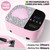 LED Nail Lamp Kit for Gel Polish Professional Fast Curing Pink Dryer Light Set