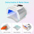 LED Nail Lamp with Fan, Rechargeable Cordless Nail Dryer
