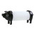 NIKKY HOME Pig Paper Towel Holder Black Vintage Decorative Animal Tissue Towel Display Stand