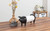 NIKKY HOME Pig Paper Towel Holder Black Vintage Decorative Animal Tissue Towel Display Stand