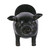 NIKKY HOME Pig Paper Towel Holder Black Vintage Decorative Animal Tissue Towel Display Stand