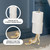WallCharmers Gold Paper Towel Holder, Metal Toilet or Kitchen Paper Holder