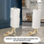 WallCharmers Gold Paper Towel Holder, Metal Toilet or Kitchen Paper Holder