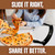 12-Inch Pizza Cutter Rocker Blade – Stainless Steel Mezzaluna Knife with Titanium Coating