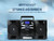 Detachable Speakers, AC/DC & Battery Operated – Stereo System for Home, Travel, Indoor & Outdoor Use