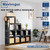 Mavivegue Book Shelf, 12 Cube Storage Organizer, DIY Bookcase, Metal Bookshelf,Tall Book case for Bedroom, Living Room,Office,Closet, Black Cubicle Rack