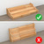 Organizer- 3 Tier Bamboo Expandable Display Shelf Yellow