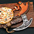 MR. CRAFT Pizza Cutter Axe Rocker Carbon Steel Slicer Chef Pizza Cutter
