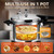 12.68 qt+ Pressure Cooker, olla de Presion