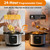 6Qt Electric Pressure Cooker, 9-in-1 Programmable with IMD Touchscreen, Rice Cooker