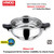 Vinod Magic Stainless Steel Smart 3 in 1 Pressure Cooker 5.5 Litre