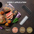 ARKNOAH Tabletop Manual Pepper and Salt Grinder 2-Pack Set
