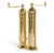 Alexander Handcrafted European Mill Set – Authentic 2-Piece Brass Pepper (9″) & Salt (8″) Grinder
