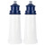 Fletchers' Mill 6" Lighthouse Pepper & Salt Mill/Grinder Set - Cobalt Blue