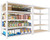 5 Tier White Metal Connector Shelving, Adjustable Heavy Duty