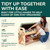 oddler Shoe Rack with Bench Seat & Hidden Storage, Solid Pine Wood
