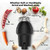 Garbage Disposal, 1 Hp Continuous Feed Food Waste Disposer with Air Switch, Compact Stainless Steel Food Waste Disposer, Food Waste Grinding System for Under Kitchen Sink, Black