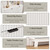 Cabinet Storage for Entryway with 3 Flip Drawers & Side Cabinet