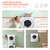 Clothes Dryer with Stainless Steel Drum and Exhaust Hose, Dryer Ideal for Apartments
